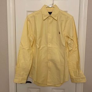 Ralph Lauren Yellow 100% Cotton Dress Shirt